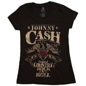 Johnny Cash Man In Black Original Country Rock N Roll Girl's T-Shirt